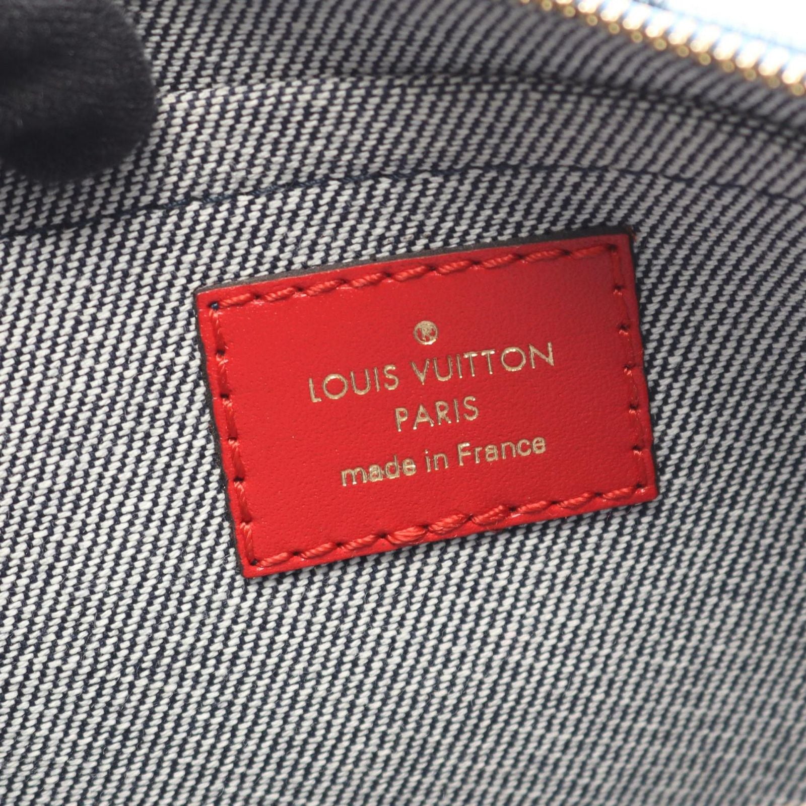 Louis Vuitton Shoulder Bag Multy Pochette Accessoir Denim Leather — view 4