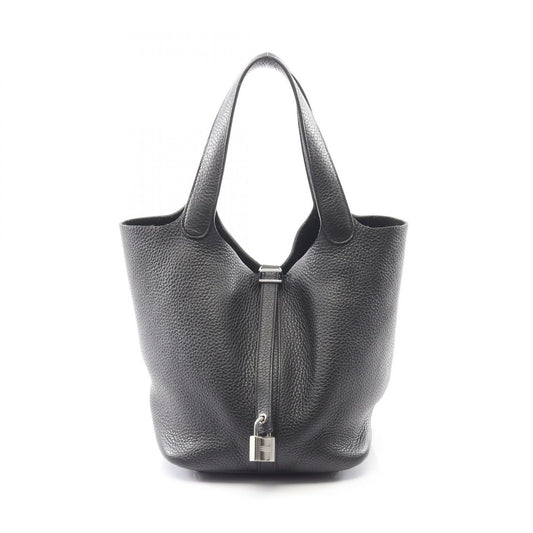 Hermes Handbag Picotin Lock PM Black Leather MM