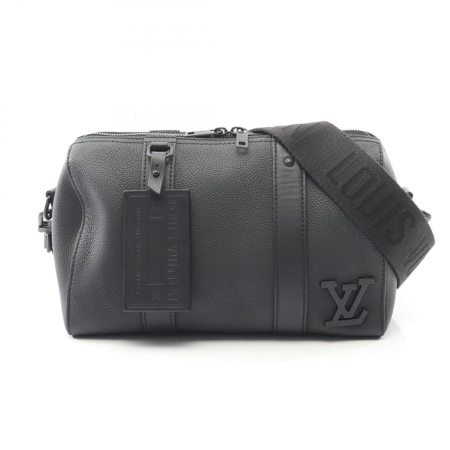 Louis Vuitton Shoulder Bag City Keepall Noir Leather