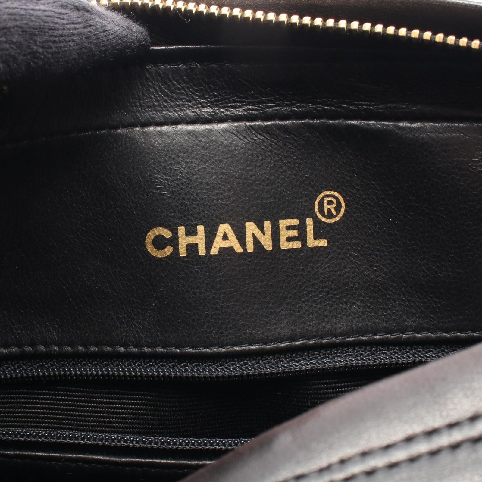 Chanel Shoulder Bag Black Lambskin Quilted Fringe Chain — view 4