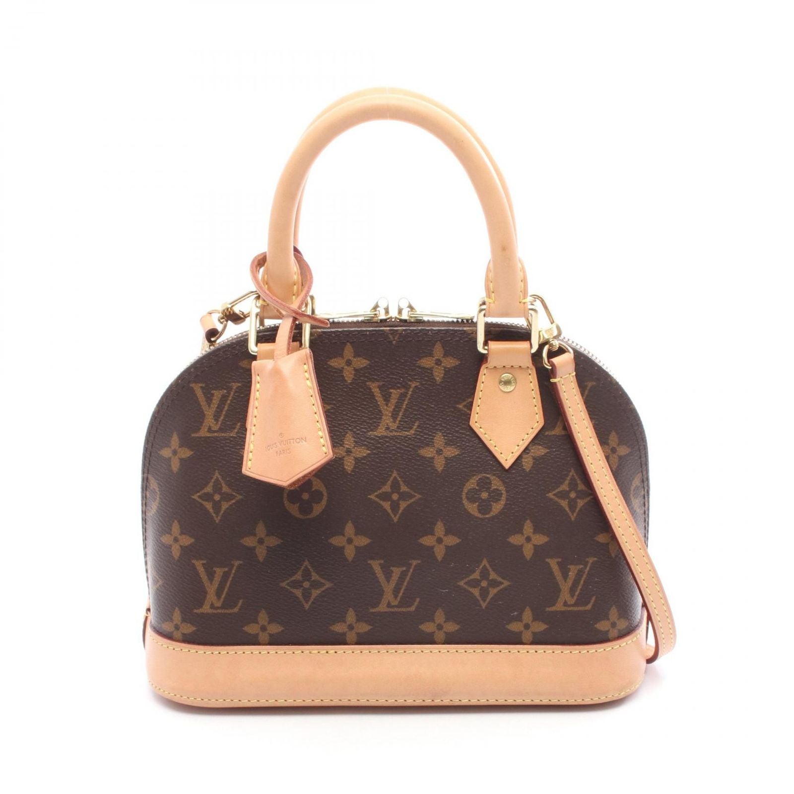 Louis Vuitton Handbag Alma BB Monogram Canvas Leather