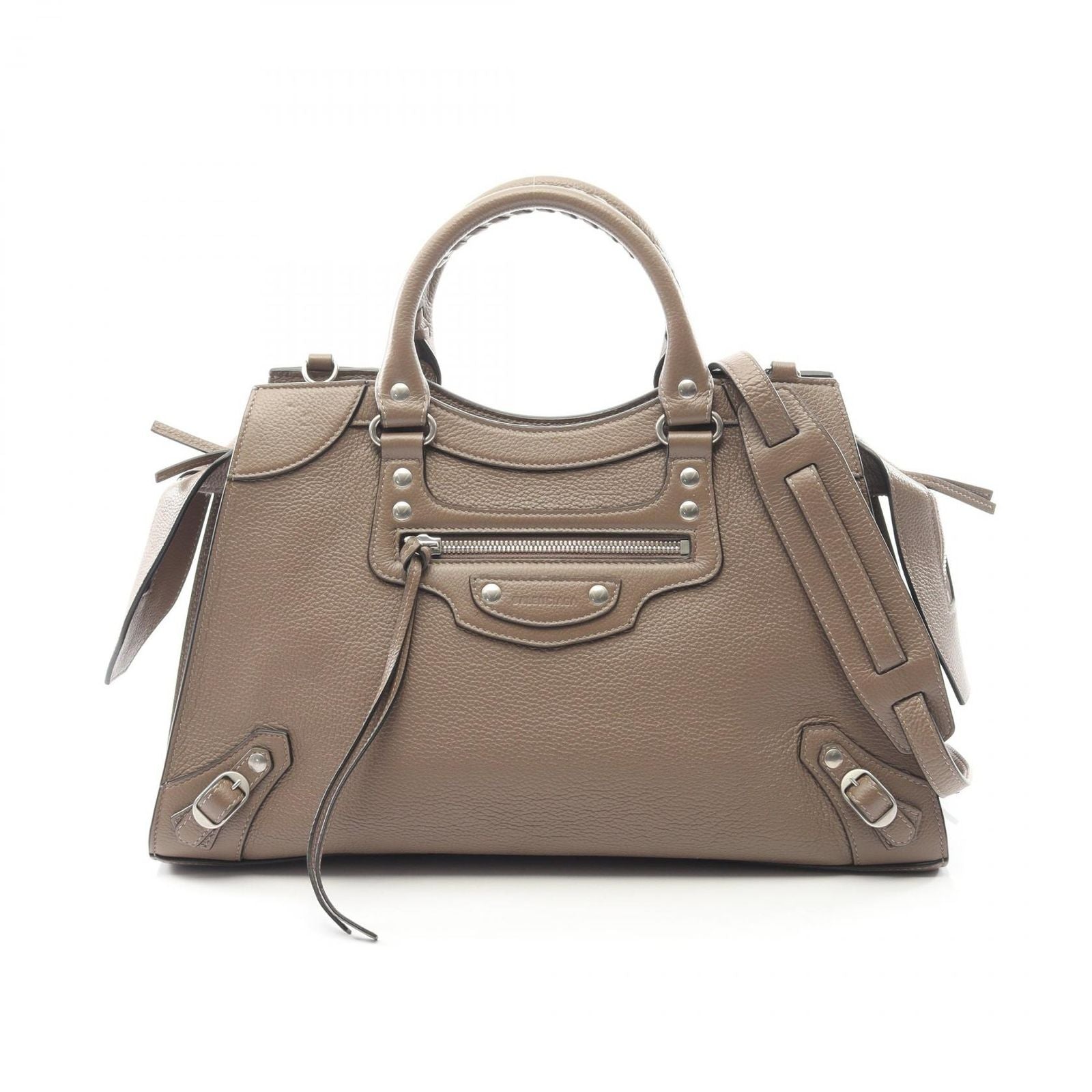 Balenciaga Handbag Neo Classic Brown Leather City