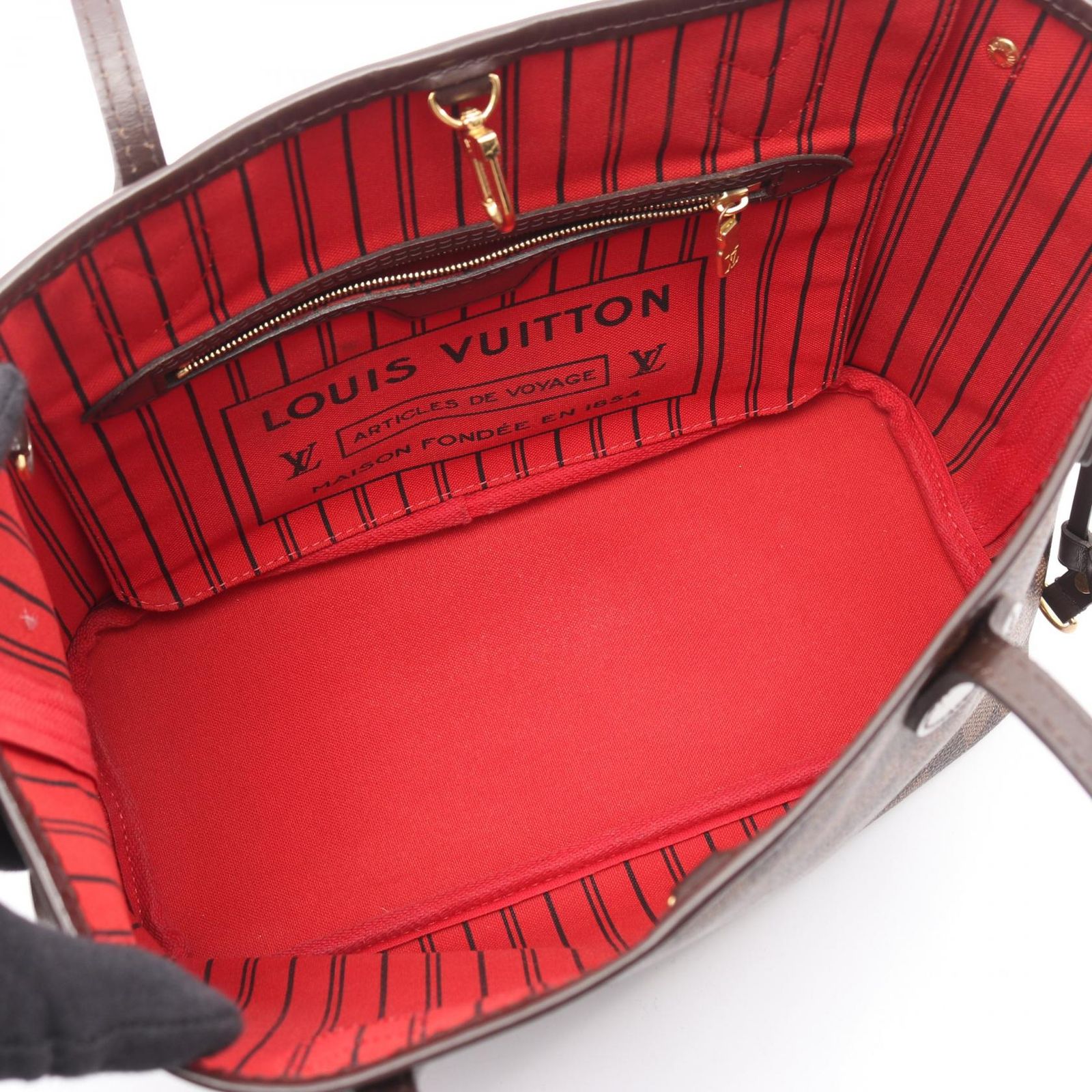 Louis Vuitton Tote Neverfull PM Canvas Leather — view 3
