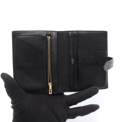 Hermes Bifold Wallet Bearn Compact Black Leather — view 3