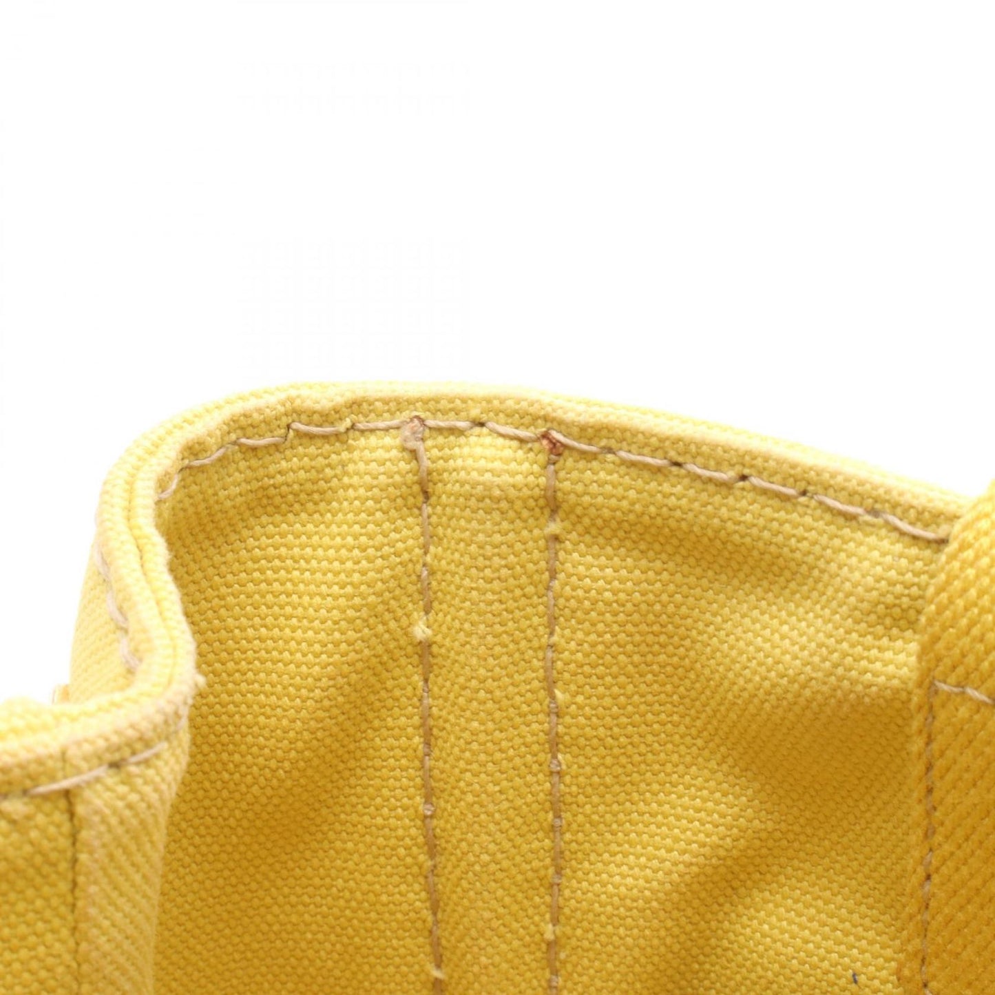 Prada Tote Canapa Mini Yellow Canvas — view 8