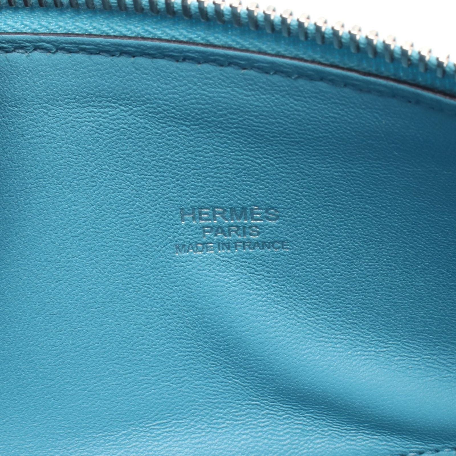 Hermes Handbag Bolide 27 Blue Nole Leather Calf — view 4