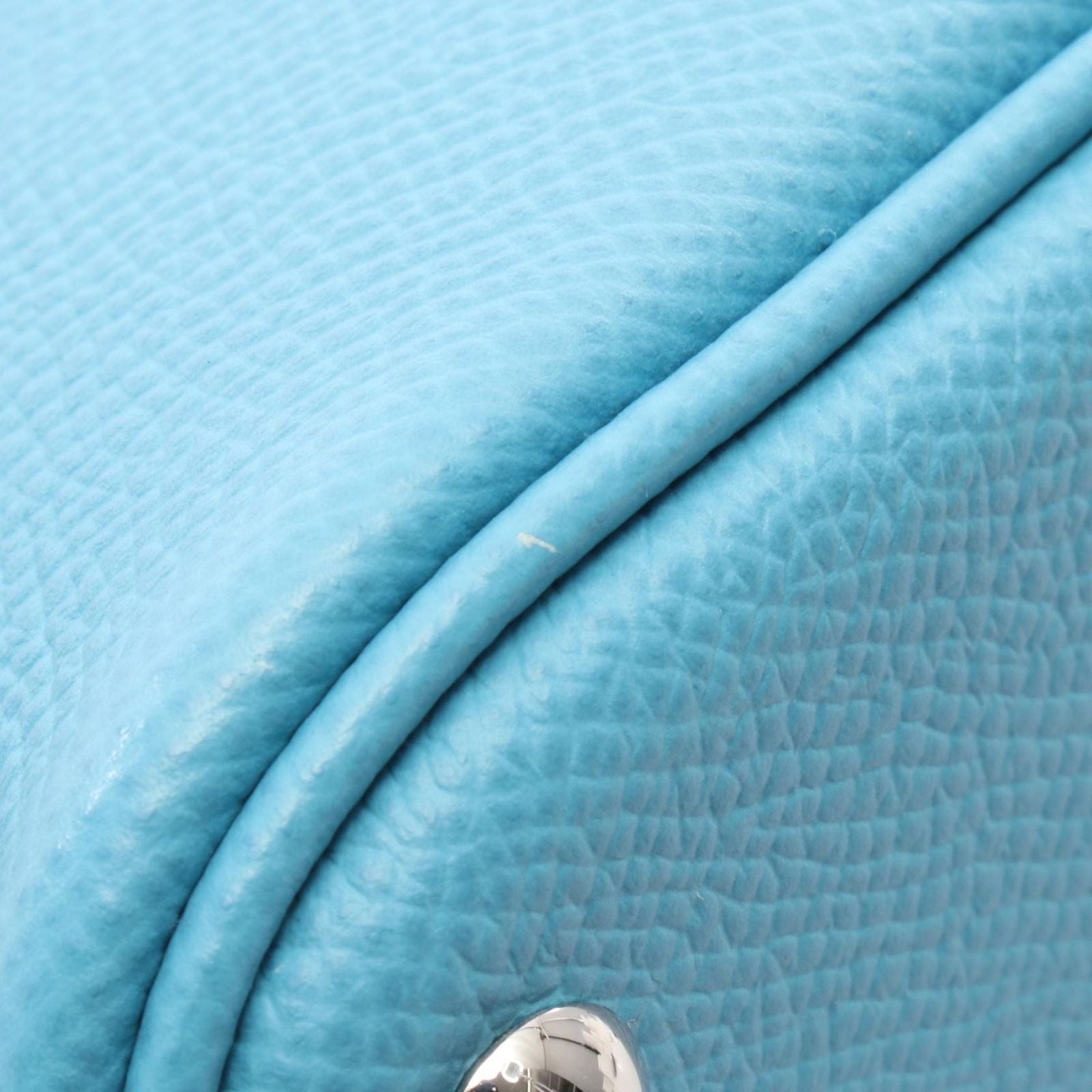 Hermes Handbag Bolide 27 Blue Nole Leather Calf — view 6