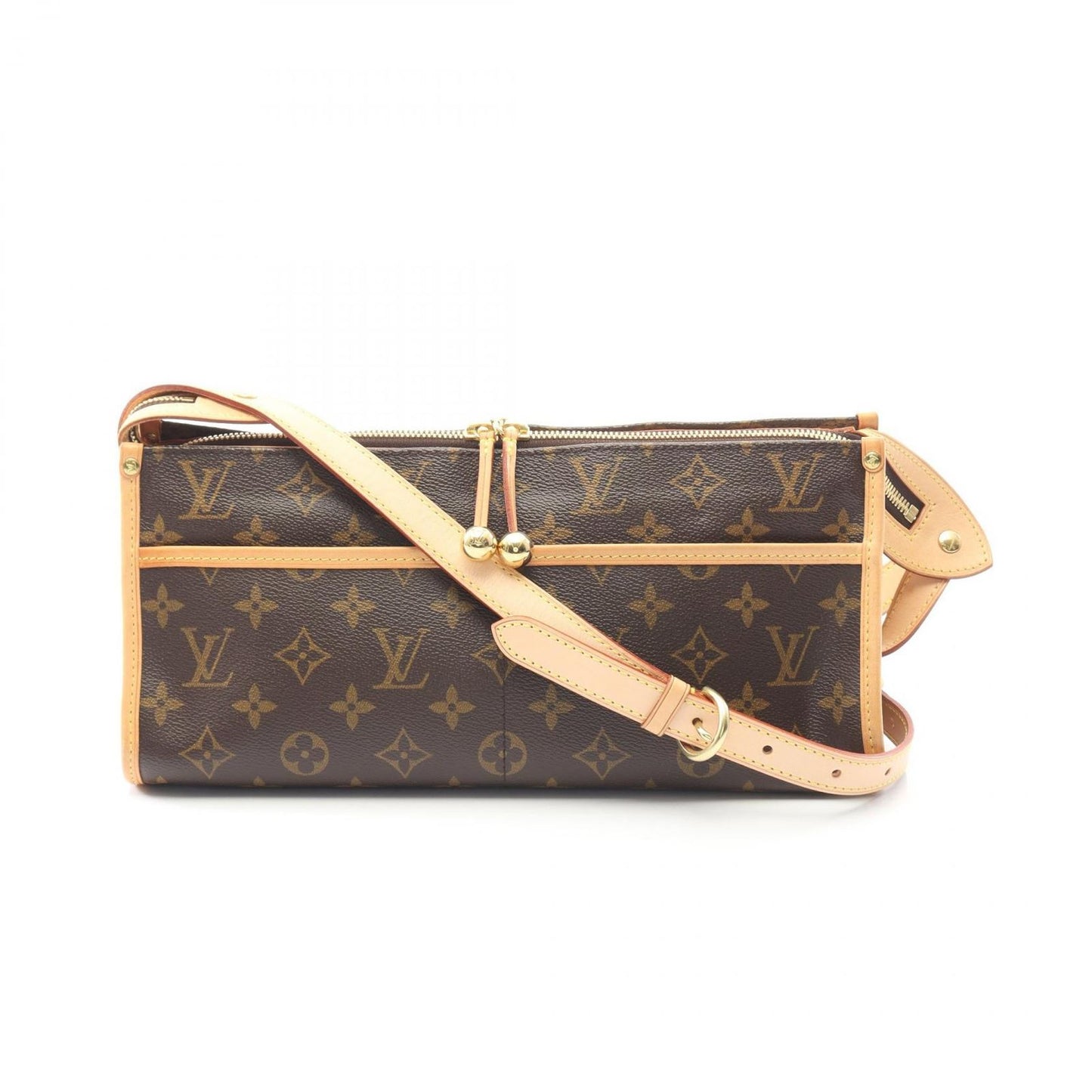 Louis Vuitton Shoulder Bag Popincourt Long Canvas Leather
