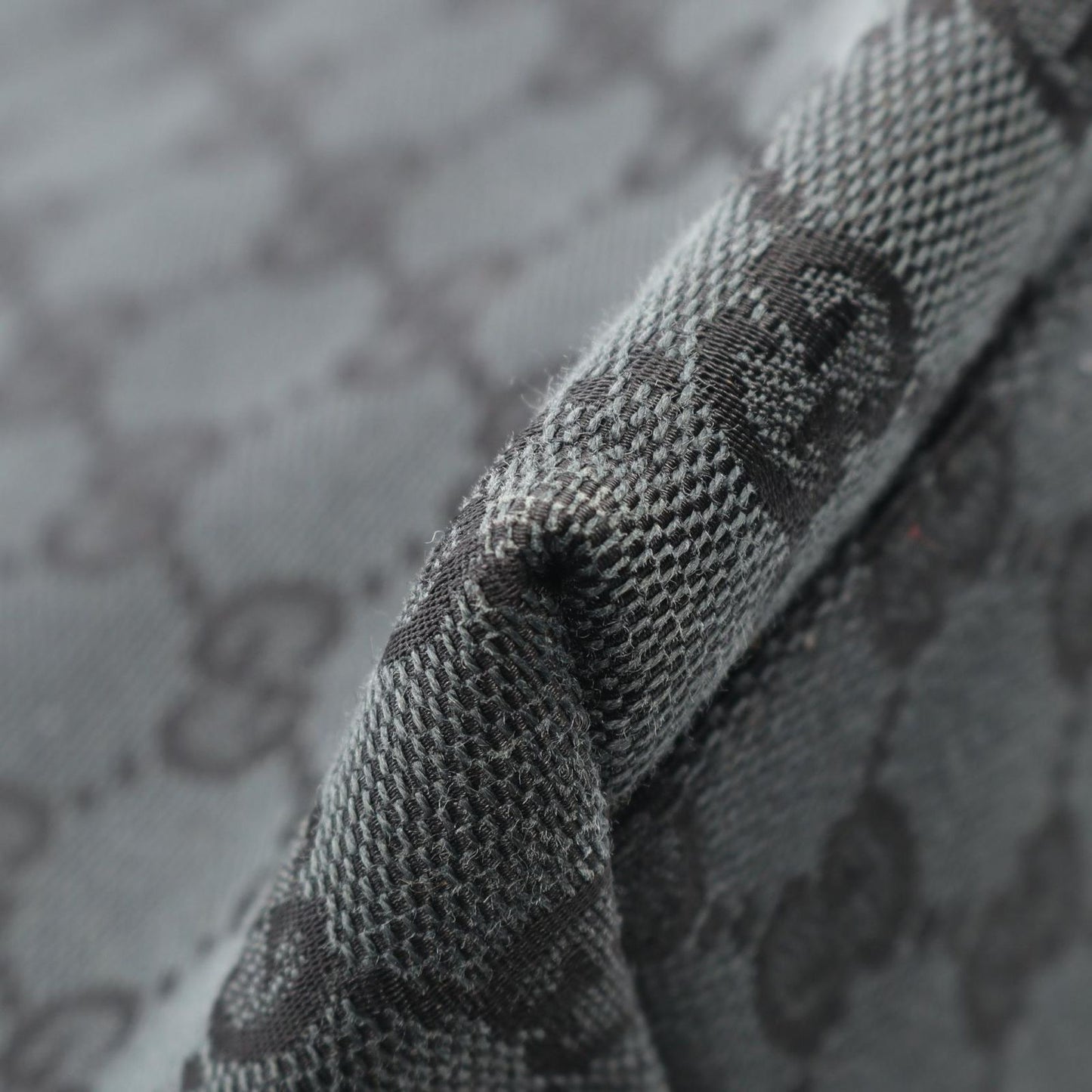 Gucci Shoulder Bag GG Pattern 001 Black Canvas Leather — view 6