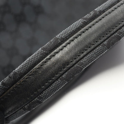 Gucci Shoulder Bag GG Pattern 001 Black Canvas Leather — view 7