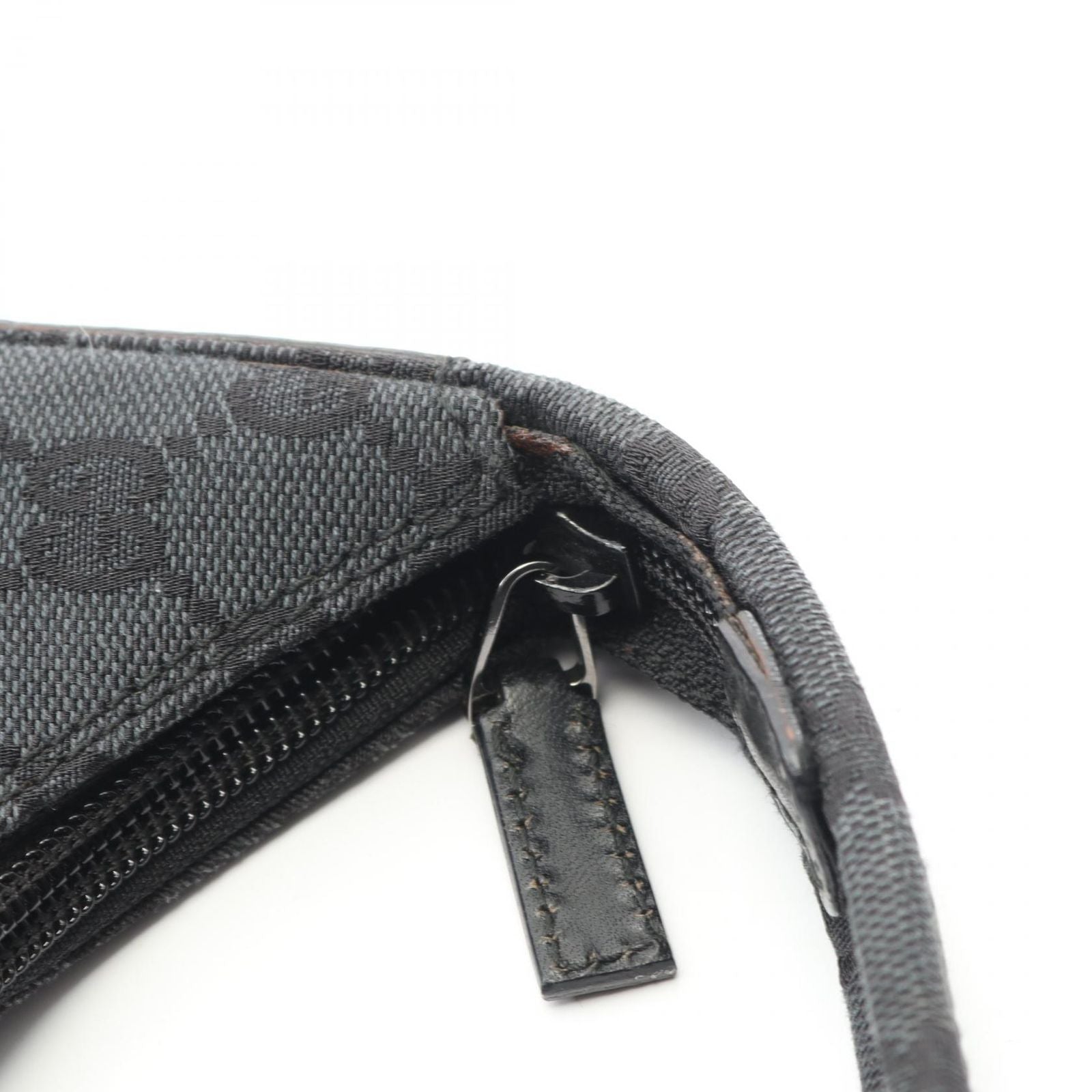 Gucci Shoulder Bag GG Pattern 001 Black Canvas Leather — view 8