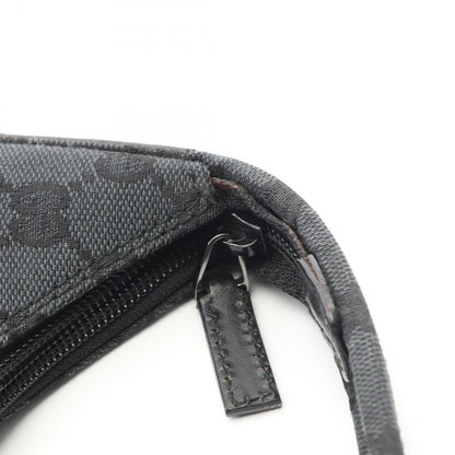 Gucci Shoulder Bag GG Pattern 001 Black Canvas Leather — view 8