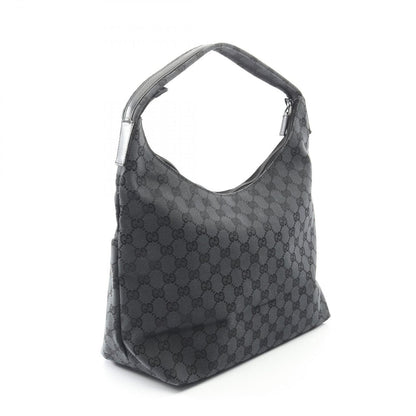 Gucci Shoulder Bag GG Pattern 001 Black Canvas Leather — view 2