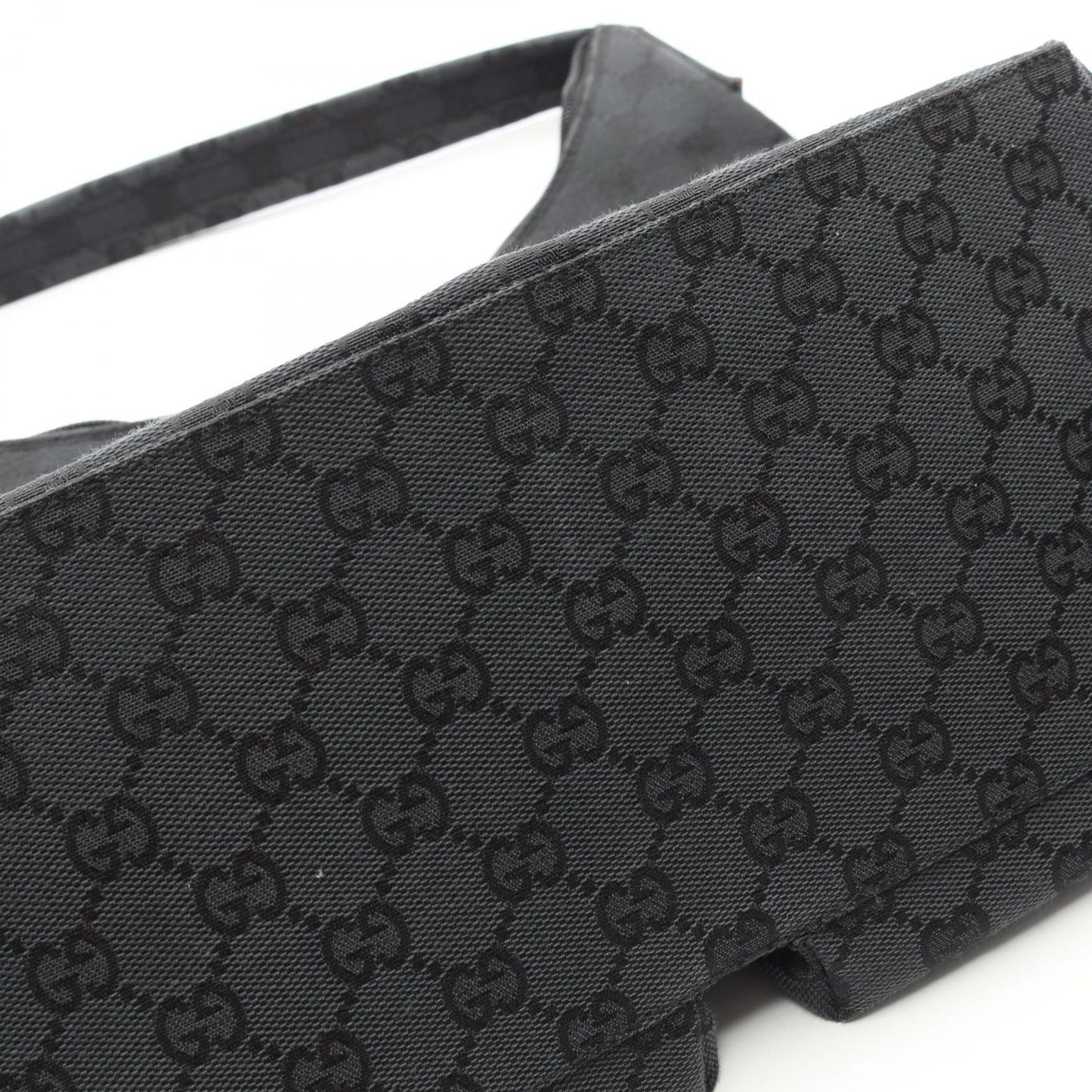 Gucci Shoulder Bag GG Pattern 001 Black Canvas Leather — view 9