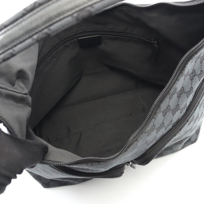 Gucci Shoulder Bag GG Pattern 001 Black Canvas Leather — view 3