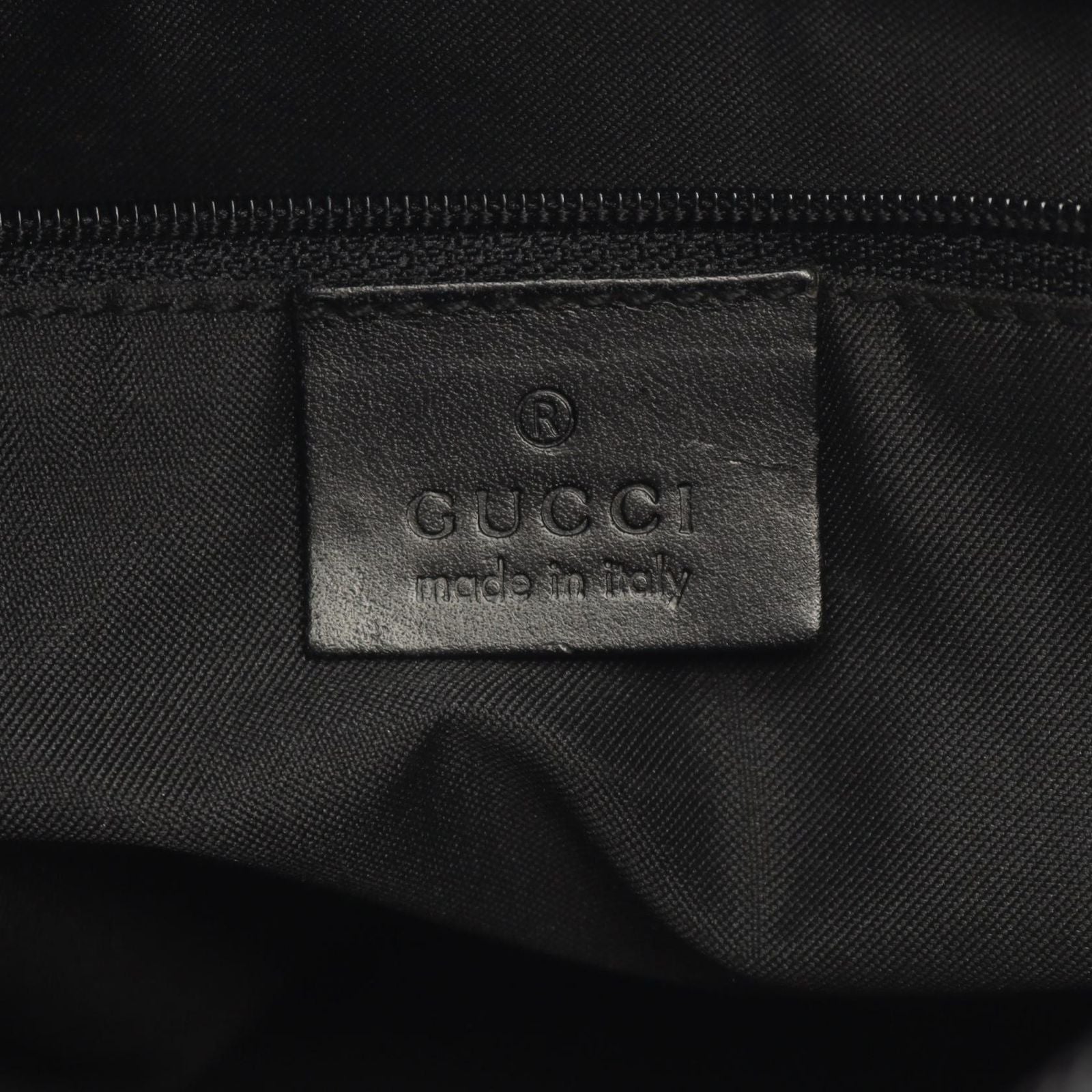 Gucci Shoulder Bag GG Pattern 001 Black Canvas Leather — view 4