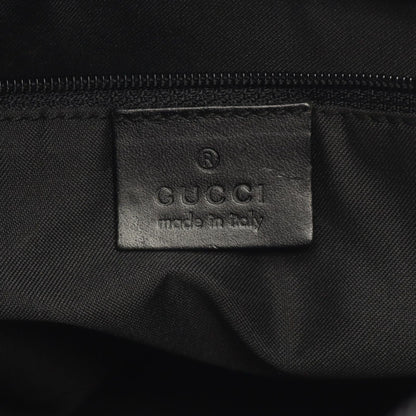 Gucci Shoulder Bag GG Pattern 001 Black Canvas Leather — view 4