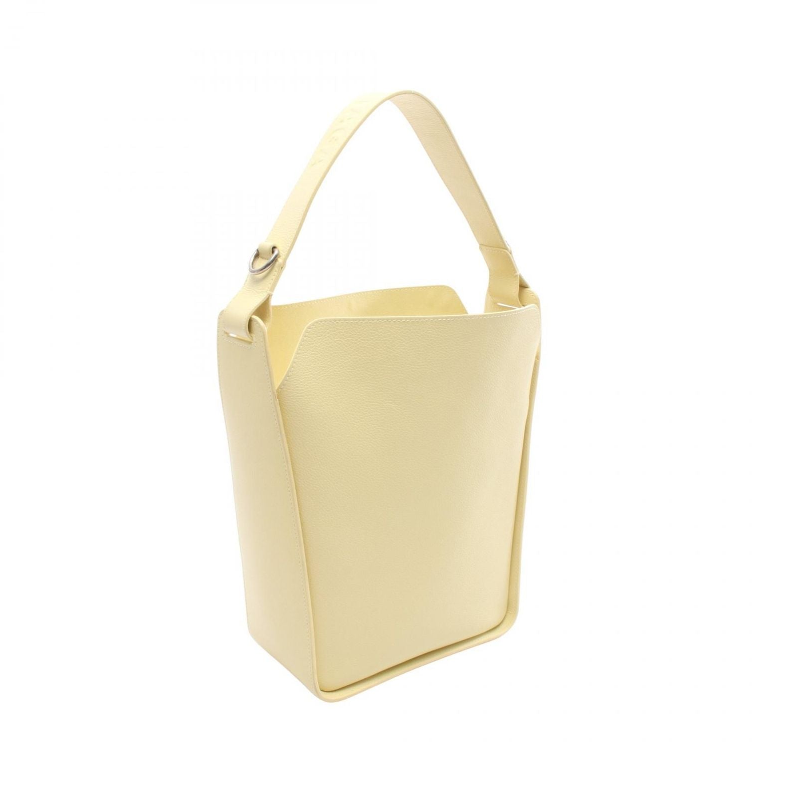Balenciaga Tote Tour Small North South Pastel Yellow Leather Shoulder Bag — view 2
