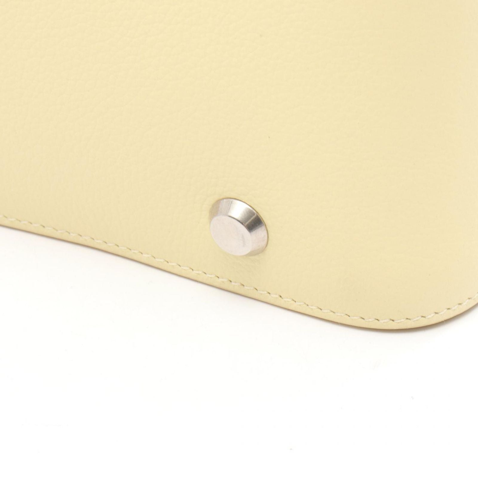 Balenciaga Tote Tour Small North South Pastel Yellow Leather Shoulder Bag — view 7