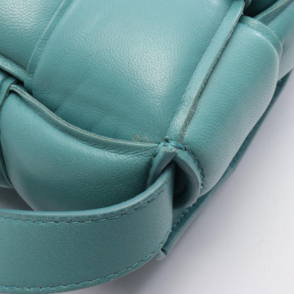 Bottega Veneta Shoulder Bag Padded Cassette Intrecciato Light Blue Leather Maxi — view 6