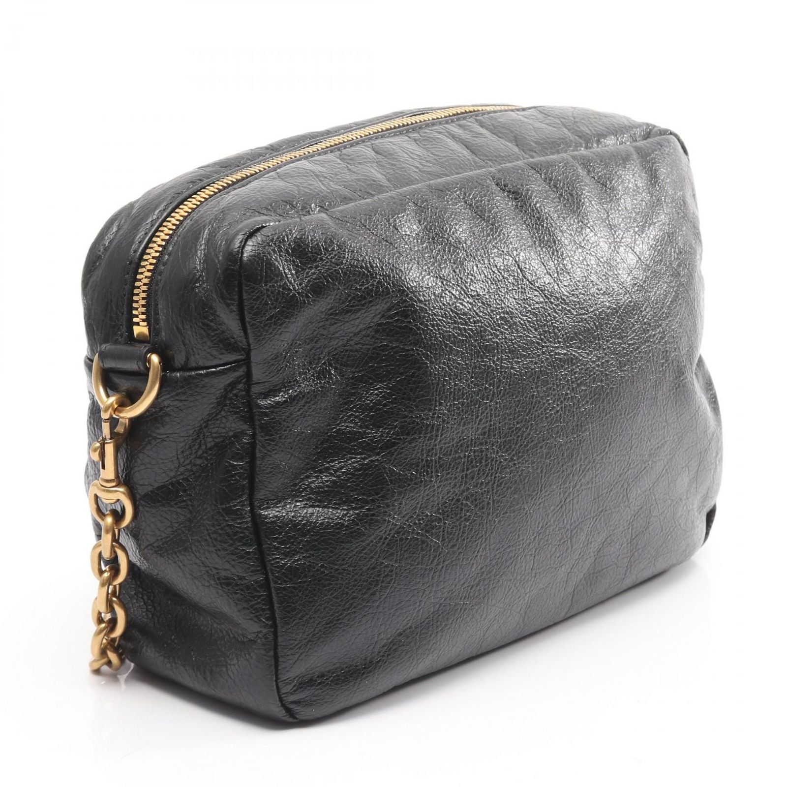 Balenciaga Shoulder Bag Monaco Black Leather Small — view 2