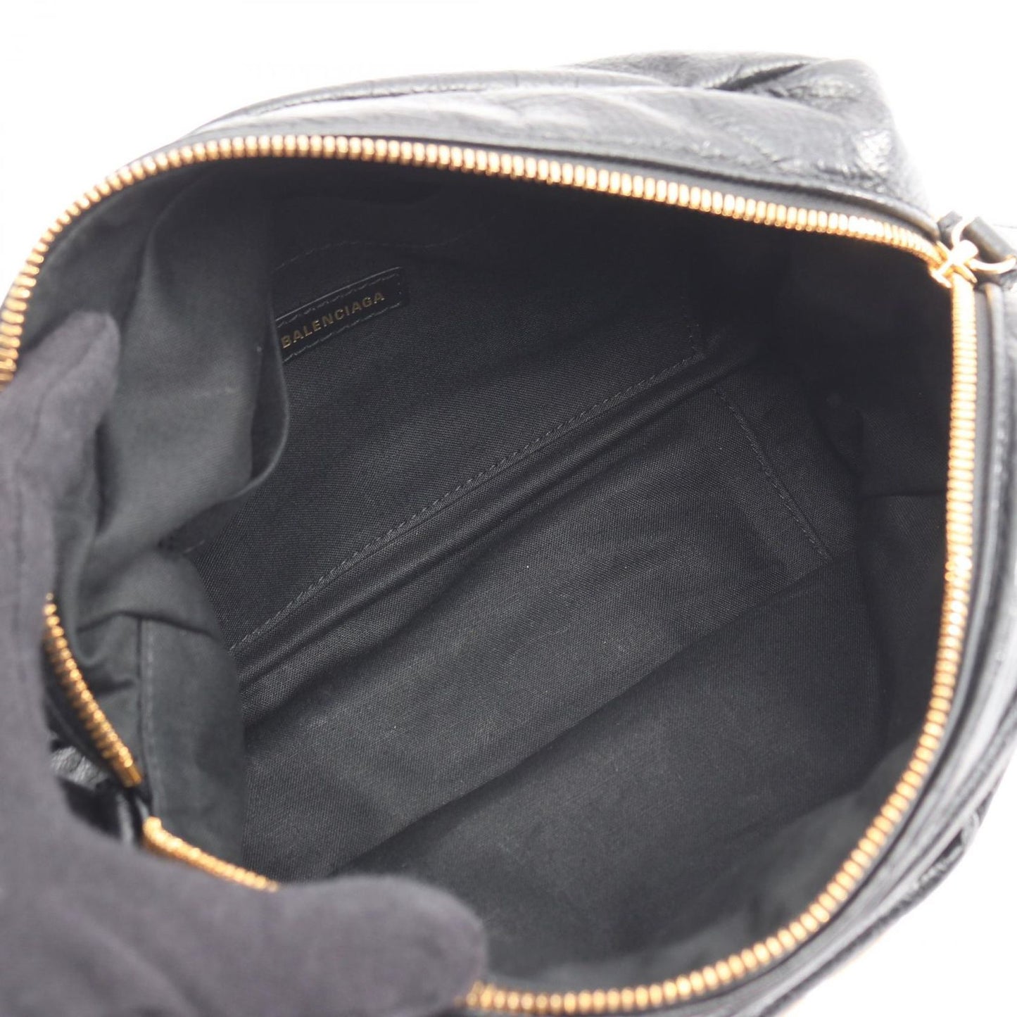 Balenciaga Shoulder Bag Monaco Black Leather Small — view 3