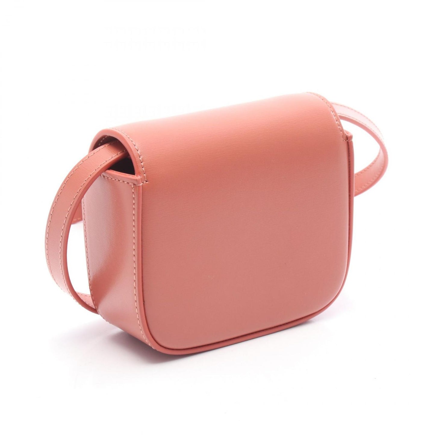 Celine Shoulder Bag Mini Claude Mauve Pink Leather Triomphe — view 2