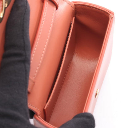 Celine Shoulder Bag Mini Claude Mauve Pink Leather Triomphe — view 3