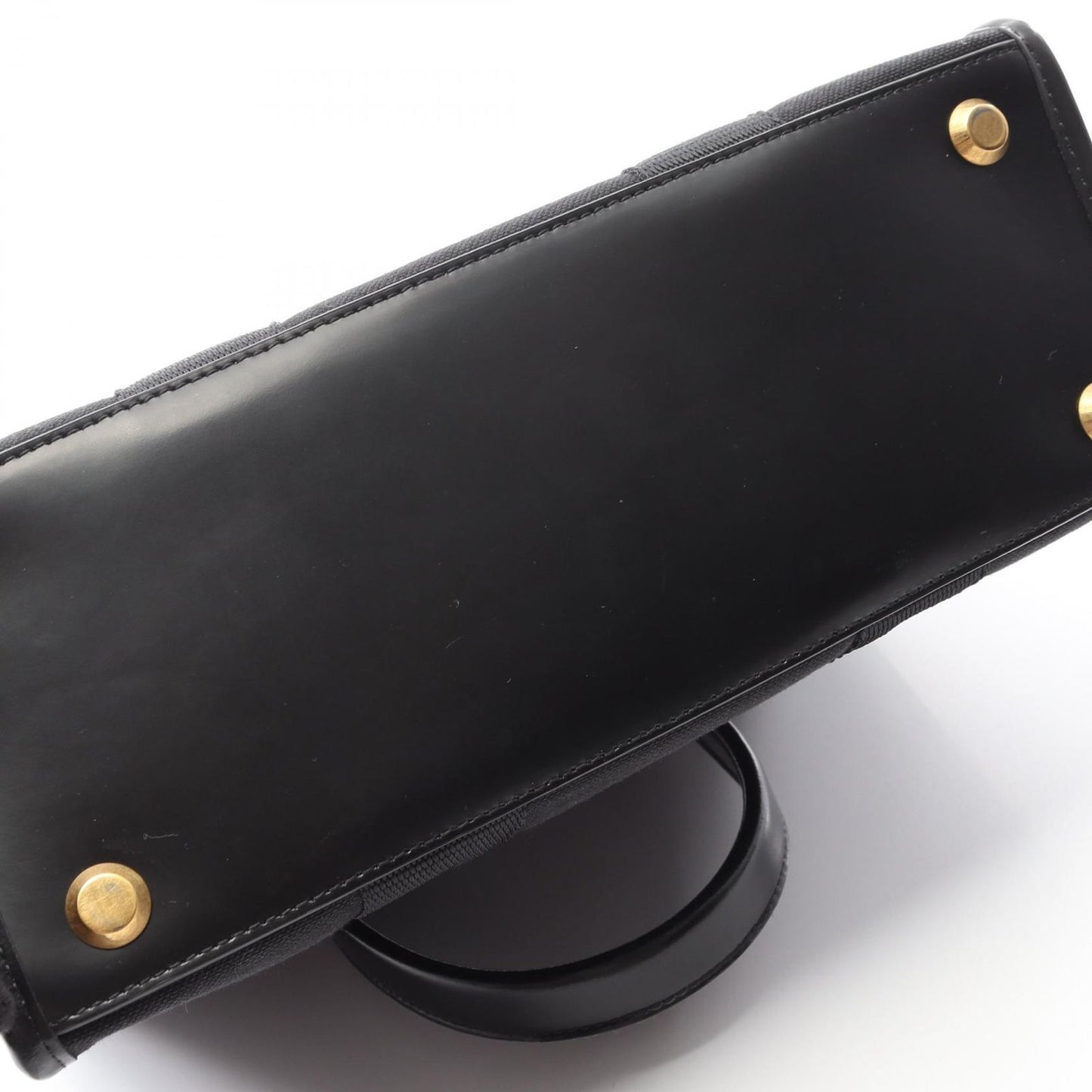 Balenciaga Tote Black Canvas Leather Small — view 6