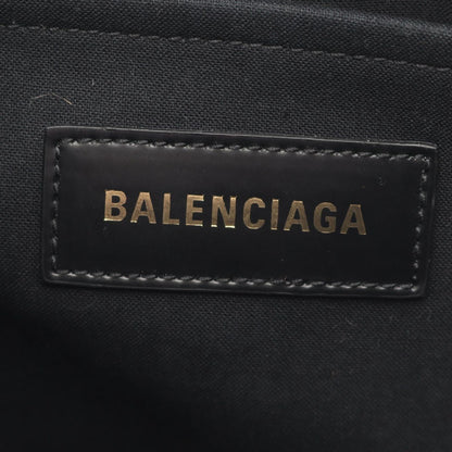 Balenciaga Tote Black Canvas Leather Small — view 4