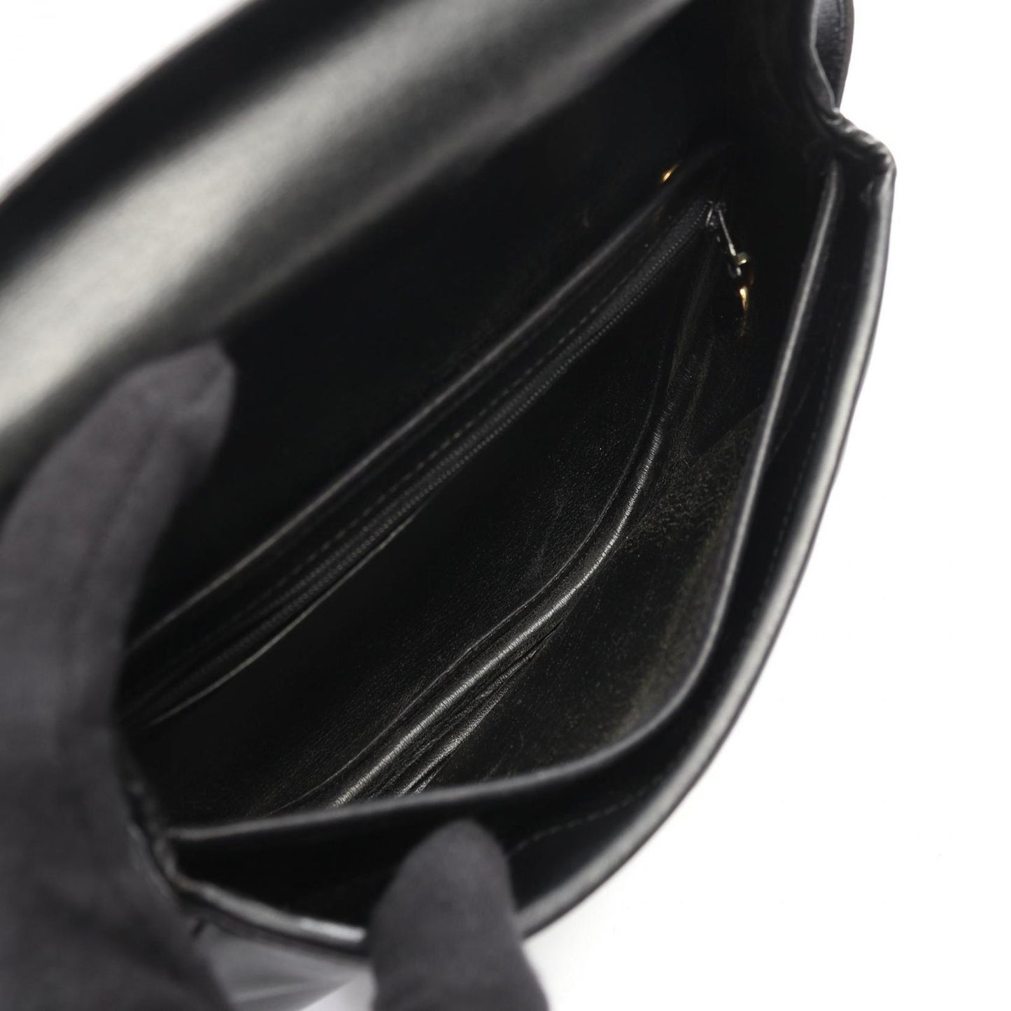 Dior Shoulder Bag Black Leather Vintage — view 3