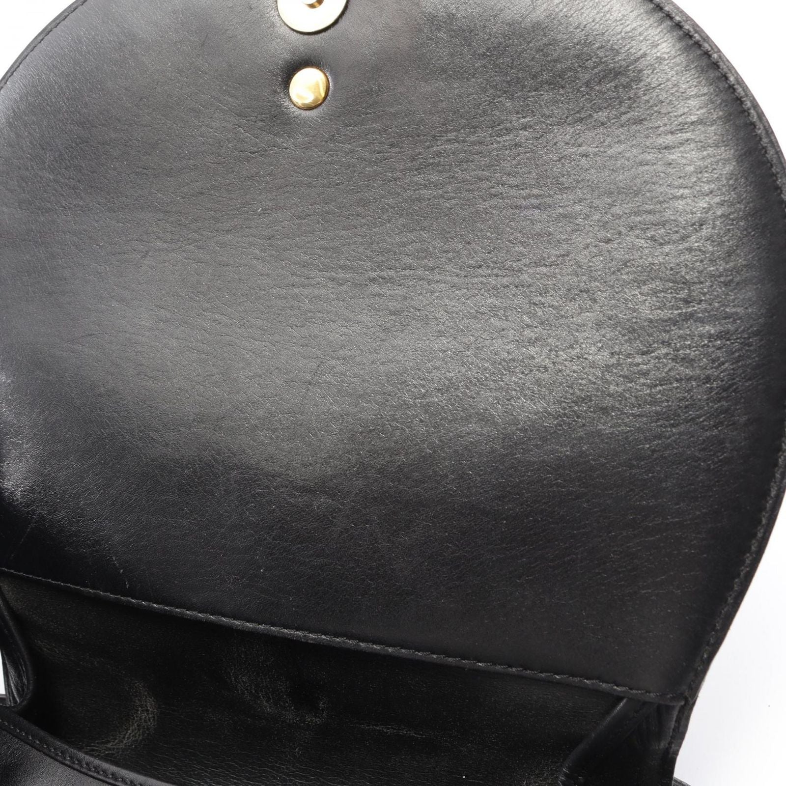 Dior Shoulder Bag Black Leather Vintage — view 8