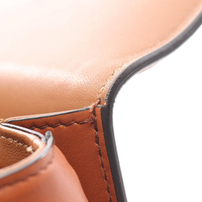 Celine Shoulder Bag Teen Triomphe Natural Brown Canvas Leather — view 9