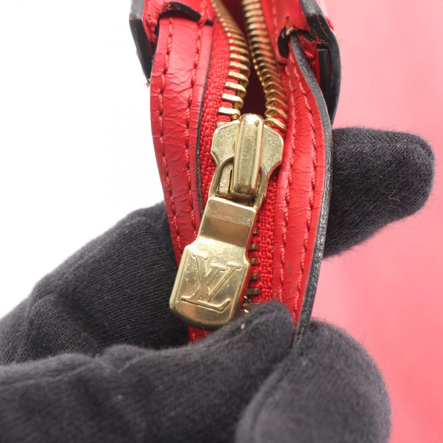 Louis Vuitton Shoulder Bag Saint Jacques Shopping Castilian Red Leather — view 6