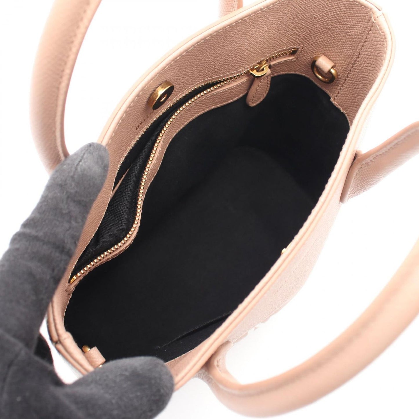 Balenciaga Handbag Ville XXS Pink Beige Leather — view 3