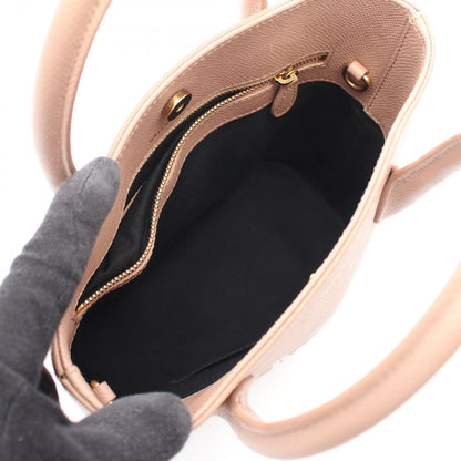 Balenciaga Handbag Ville XXS Pink Beige Leather — view 3