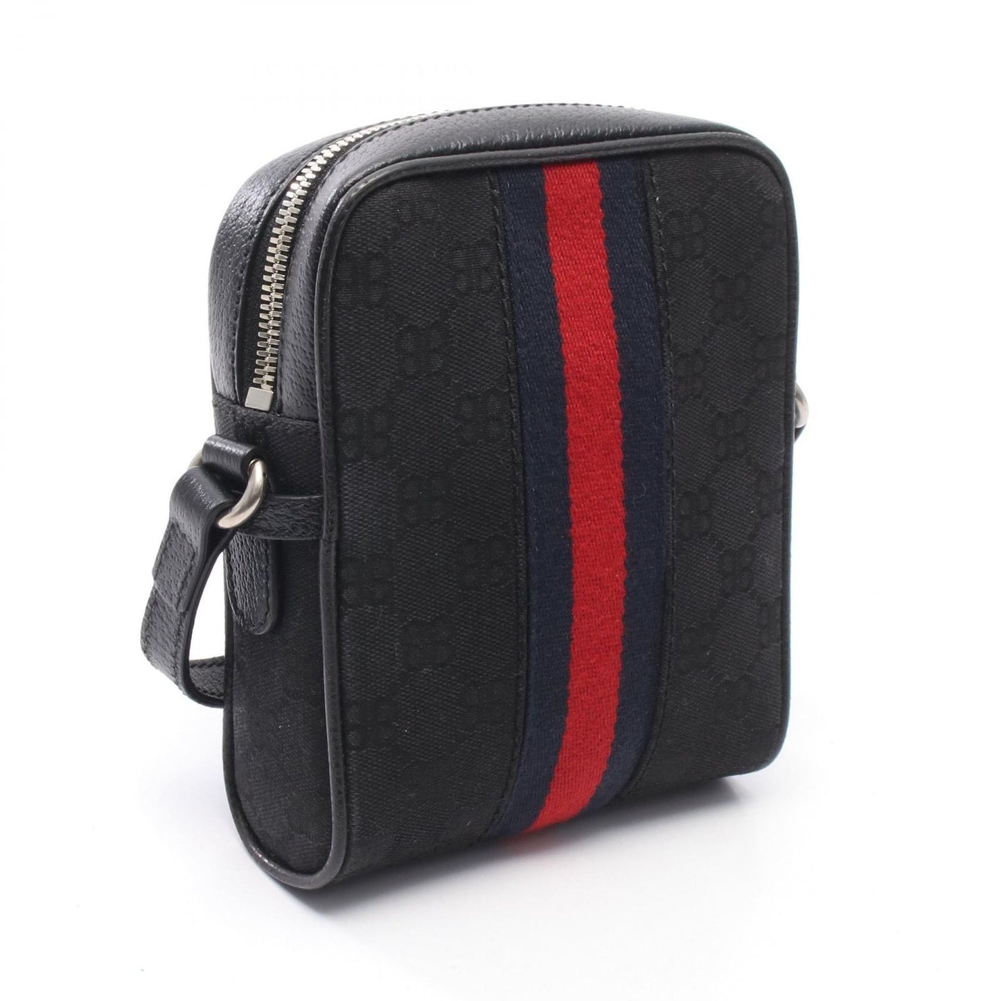 Gucci Shoulder Bag Hacker Project Black Canvas Leather — view 2