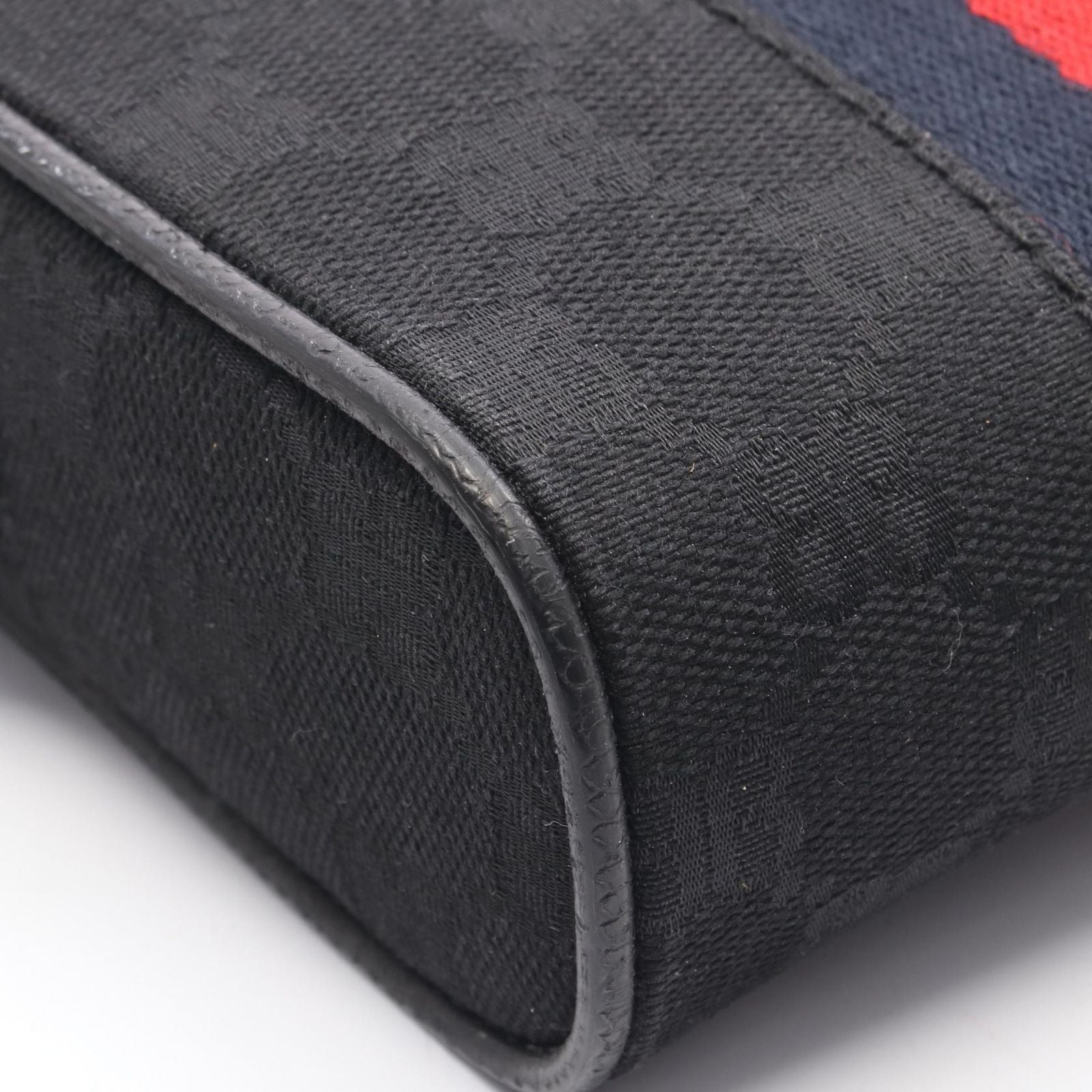 Gucci Shoulder Bag Hacker Project Black Canvas Leather — view 5