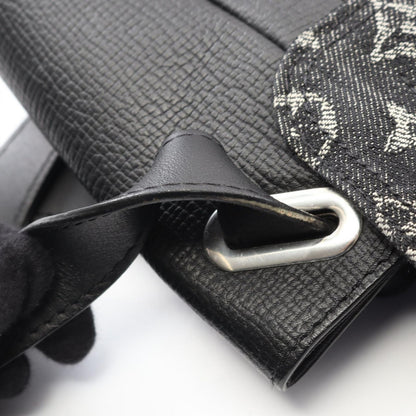 Louis Vuitton Shoulder Bag Besace Tokyo Noir Canvas Leather — view 8