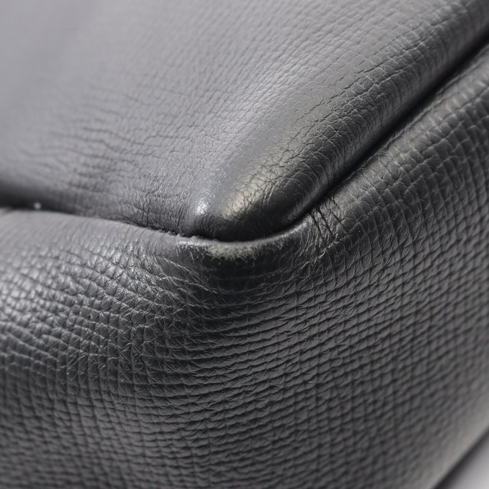 Louis Vuitton Shoulder Bag Besace Tokyo Noir Canvas Leather — view 7