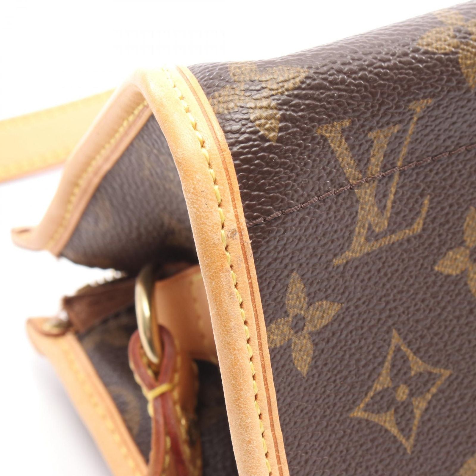 Louis Vuitton Shoulder Bag Popincourt Long Canvas Leather — view 8