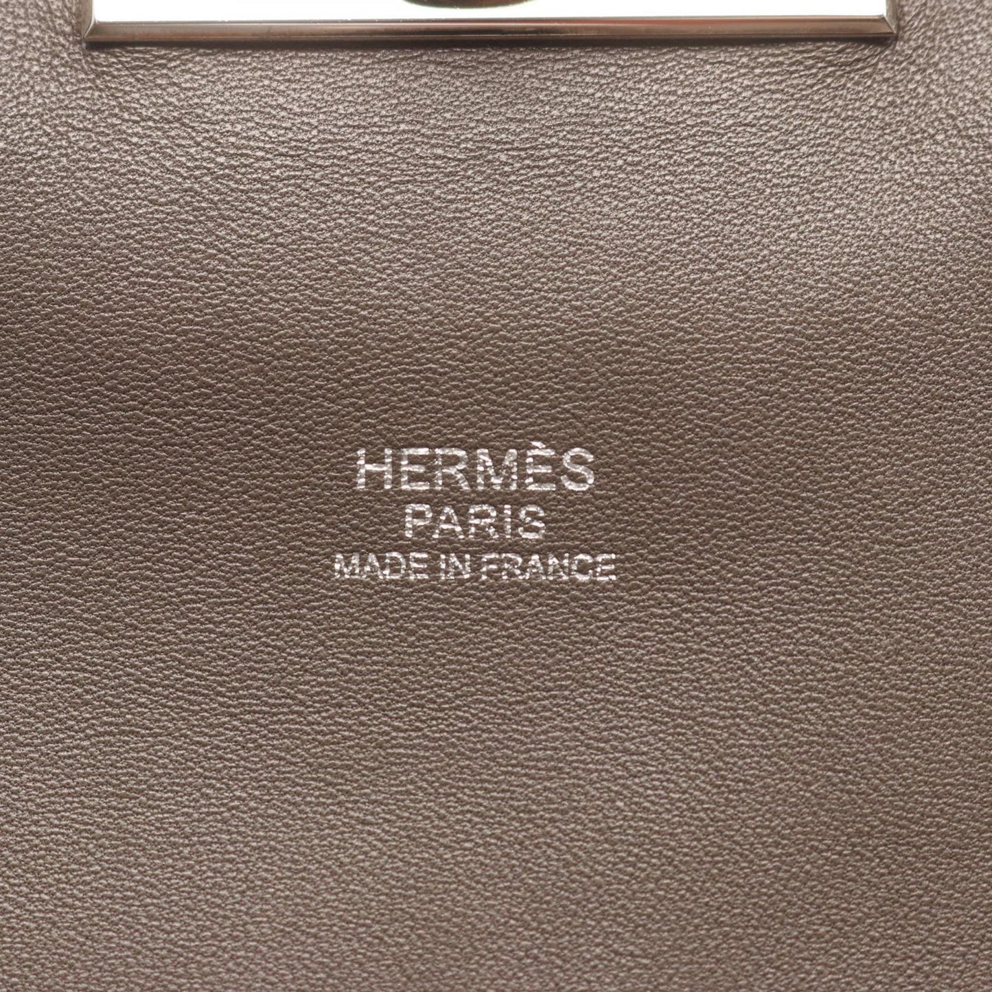 Hermes Handbag Tool Box 26 Etain Leather — view 4