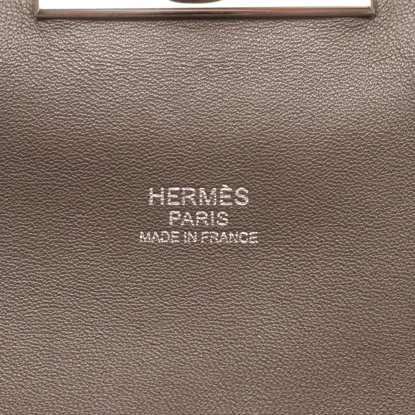 Hermes Handbag Tool Box 26 Etain Leather — view 4