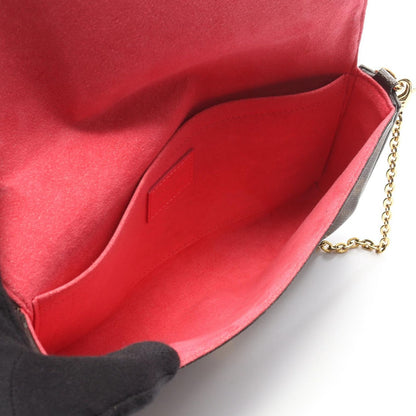 Louis Vuitton Shoulder Bag Pochette Felicity Canvas Leather — view 3