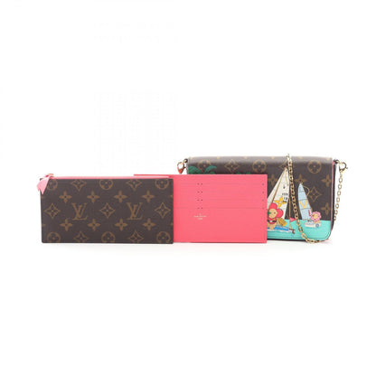 Louis Vuitton Shoulder Bag Pochette Felicity Canvas Leather — view 5