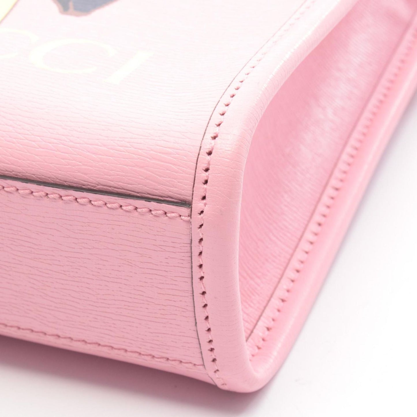 Gucci Handbag Bananya Mini Tote Pink Yellow Leather 2-Way — view 5