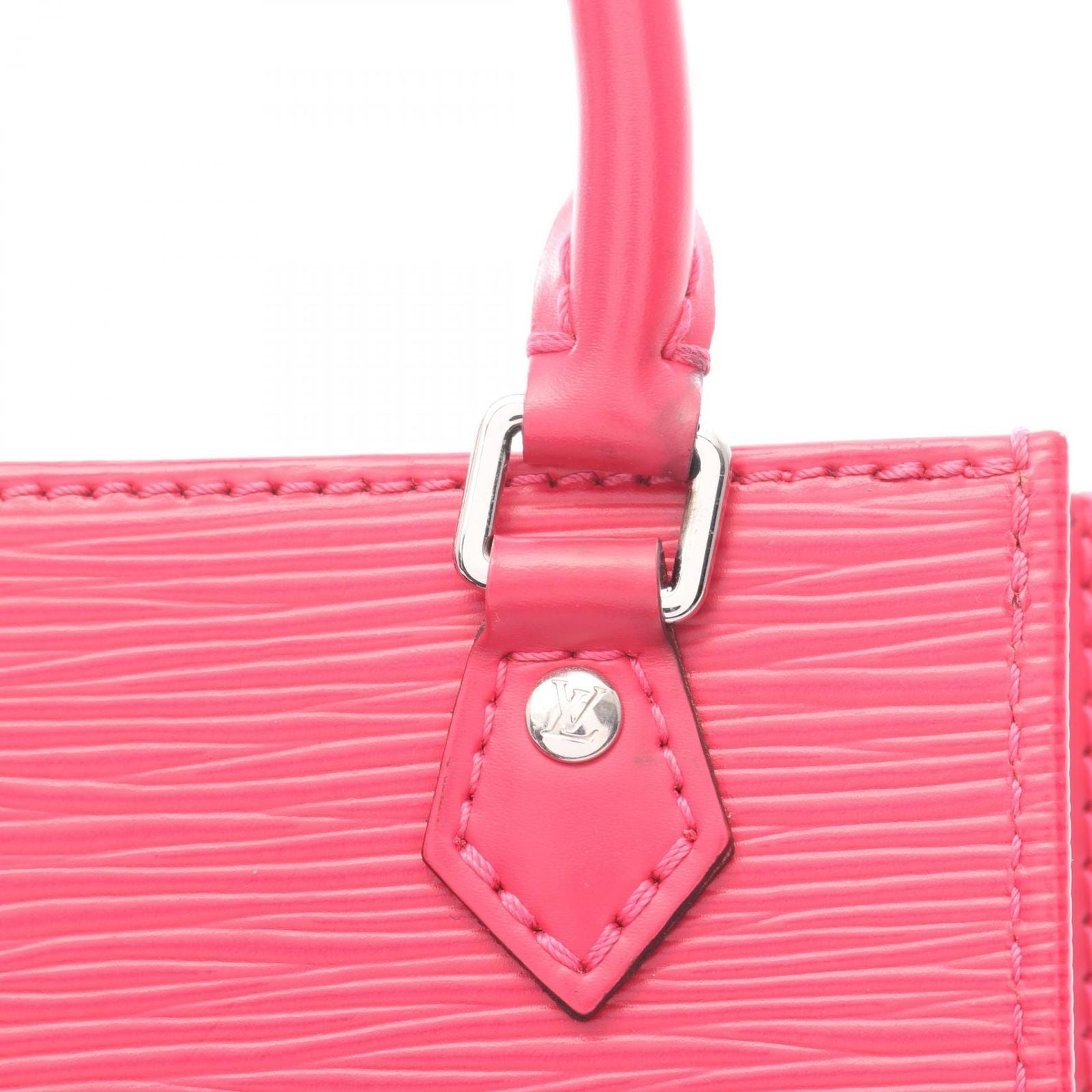Louis Vuitton Handbag Petite Sac Plat Rose Pondicherry Leather — view 6