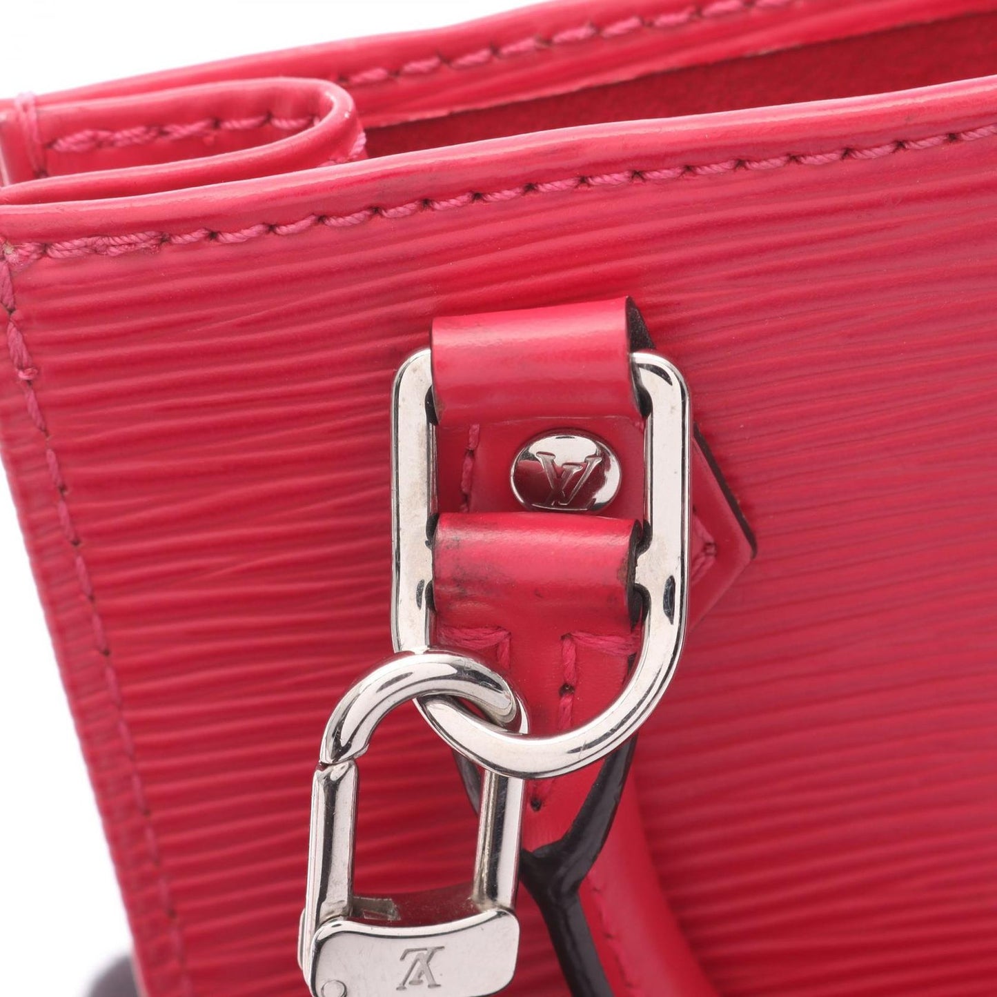 Louis Vuitton Handbag Petite Sac Plat Rose Pondicherry Leather — view 9