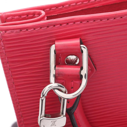 Louis Vuitton Handbag Petite Sac Plat Rose Pondicherry Leather — view 9