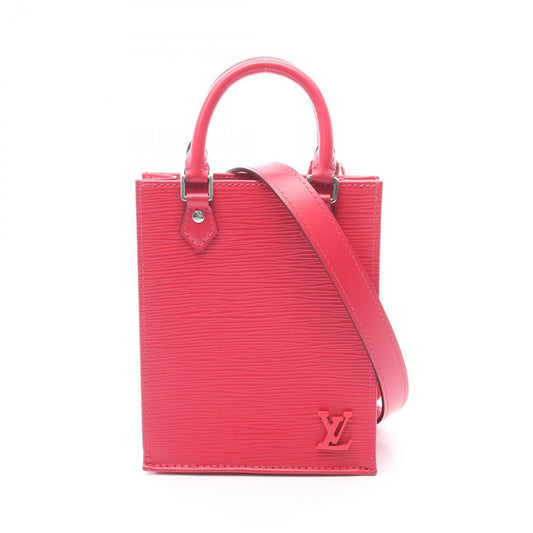 Louis Vuitton Handbag Petite Sac Plat Rose Pondicherry Leather